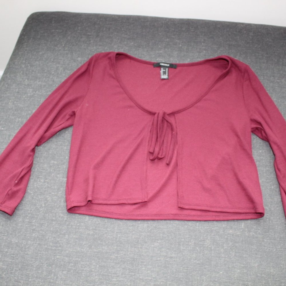 Maroon Tie top